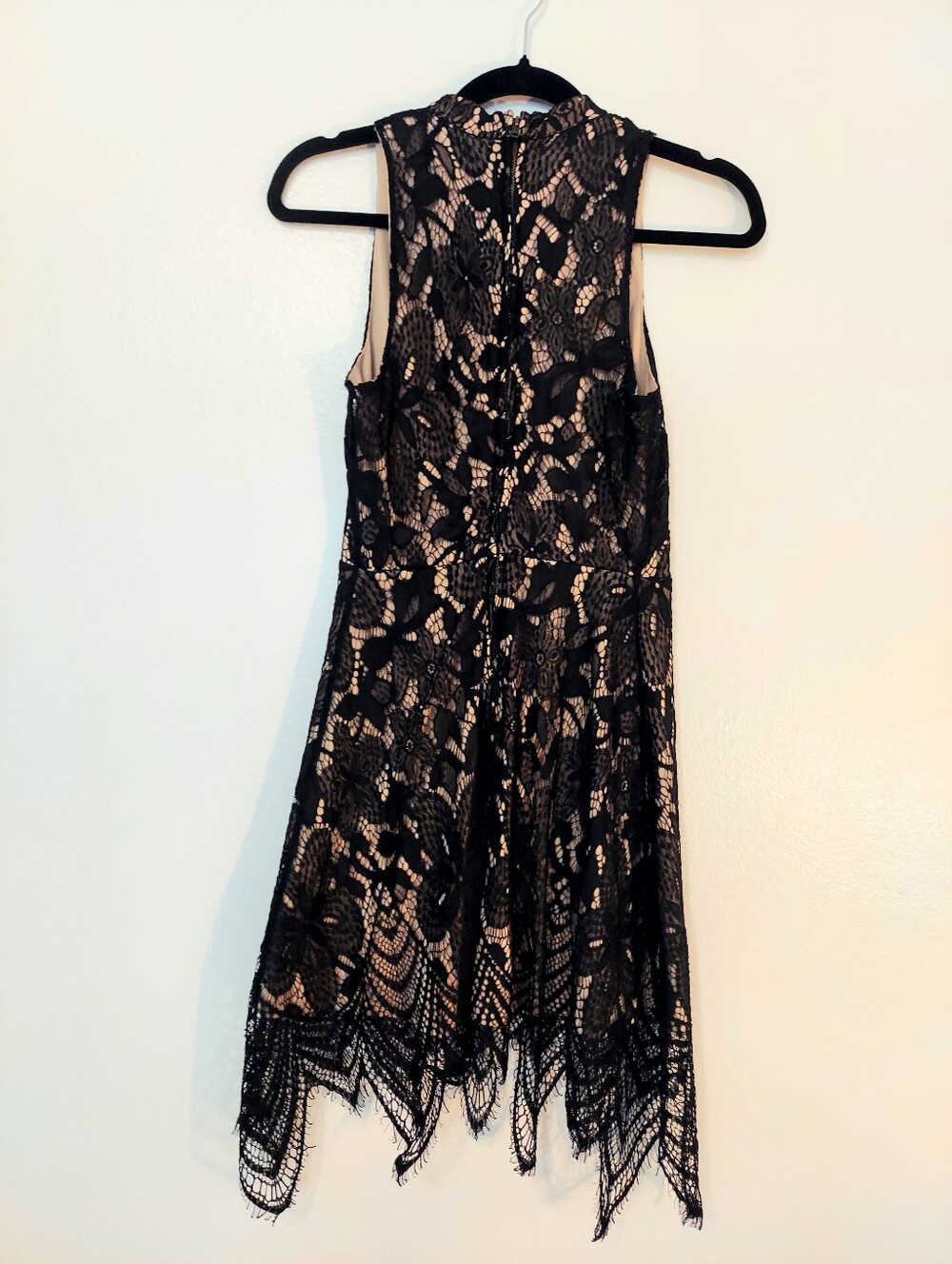 Love, Fire Black Lace Overlay Dress Size Small